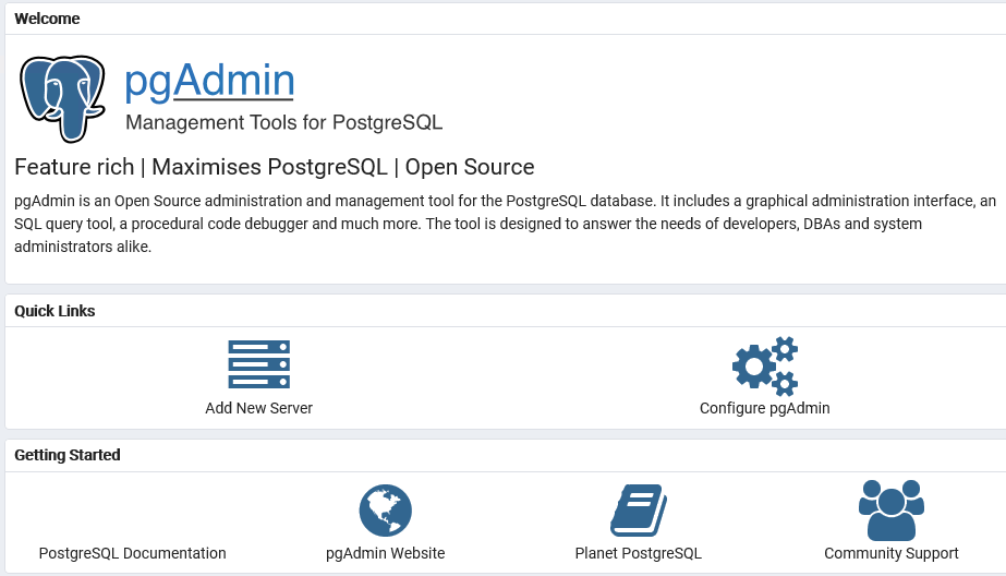 Backup of Internal and External PostgreSQL Database