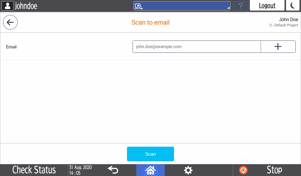Email search parameter at a Ricoh SOP 2nd Gen Email search parameter at a Ricoh SOP 2nd Gen