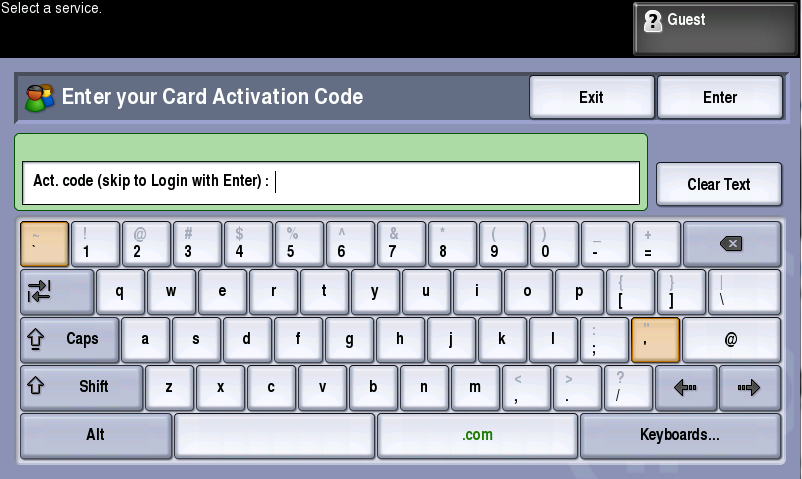 xerox assignment - card activation code + login and pass.PNG